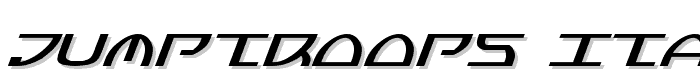 Jumptroops Italic font